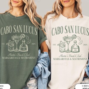 Custom Cabo San Lucas Bachelorette Shirt Final Fiesta Tequila Bachelorette Luxury Bach Social Club Margs And Matrimony Bachelorette Shirts
