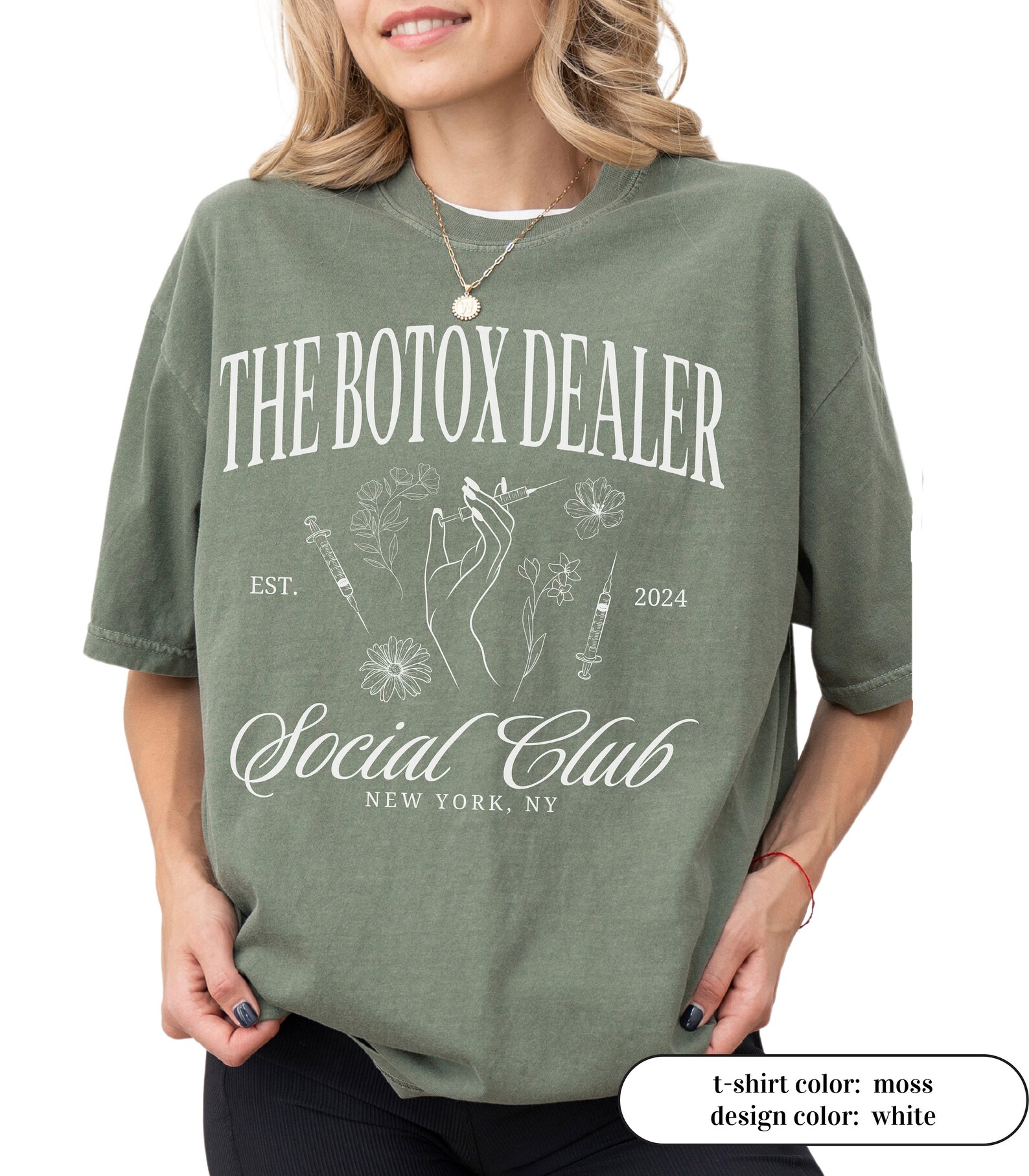 Comfort Colors Custom Botox Tshirt, Social Club Botox Dealer Shirt ...
