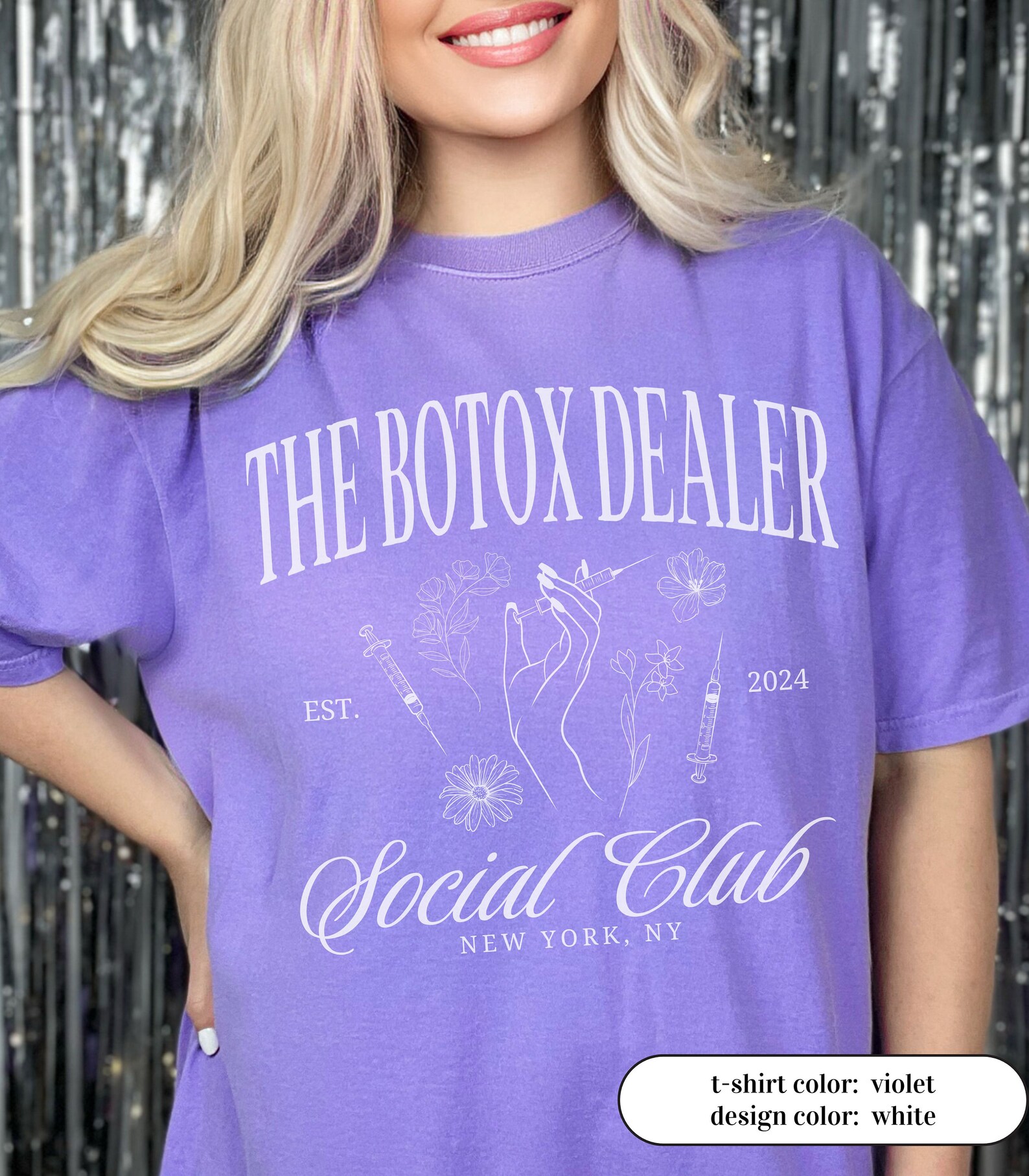 Comfort Colors Custom Botox Tshirt, Social Club Botox Dealer Shirt ...