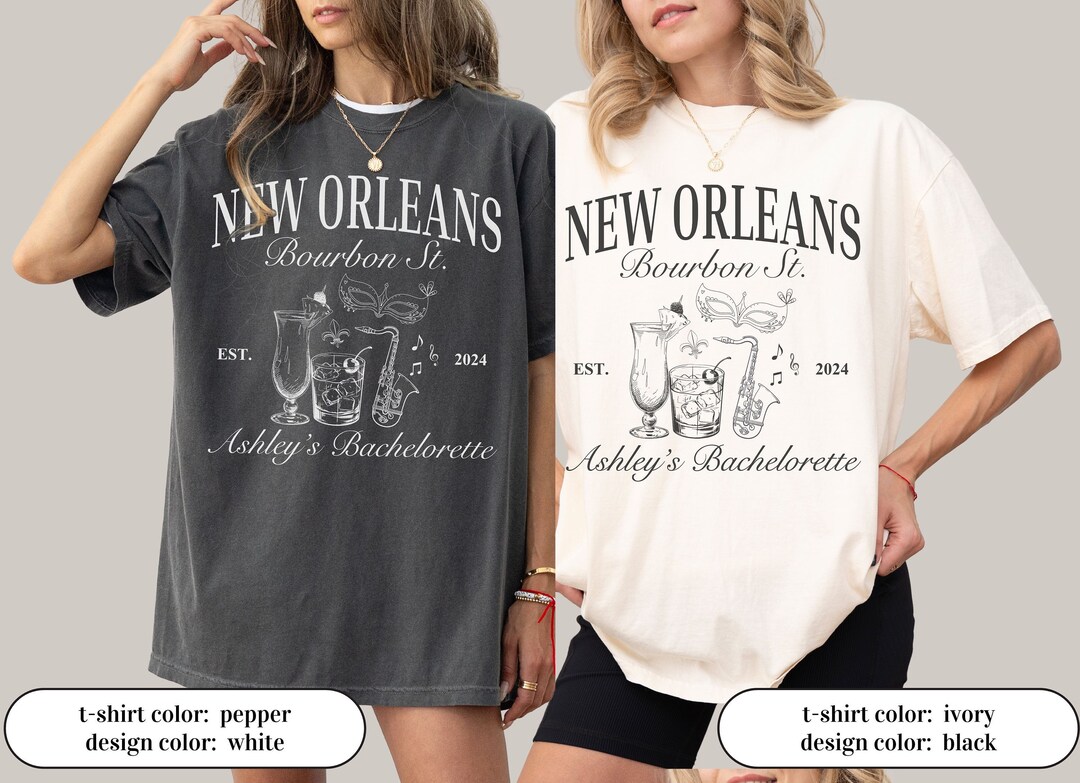 Buy Custom Nola Bachelorette Shirt, New Orleans Bachelorette Comfort