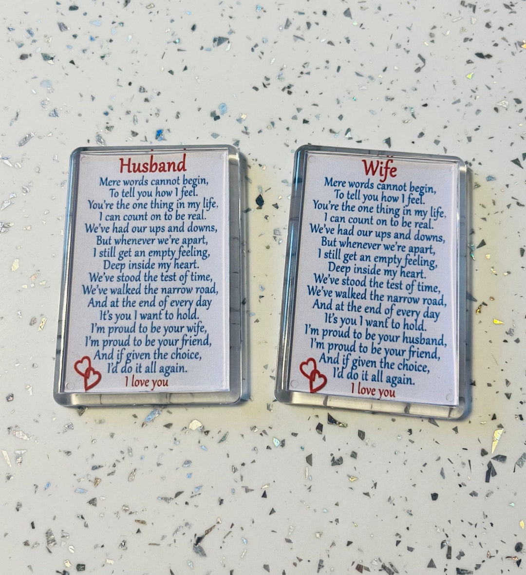 Husband / Wife Poem. Husband / Wife Fridge Valentines Etsy