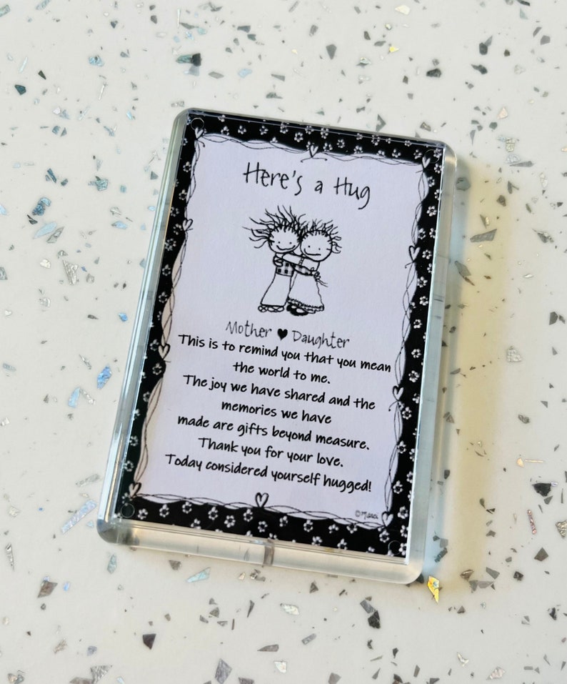 Mother & Daughter Poem Fridge Special Mother / Etsy