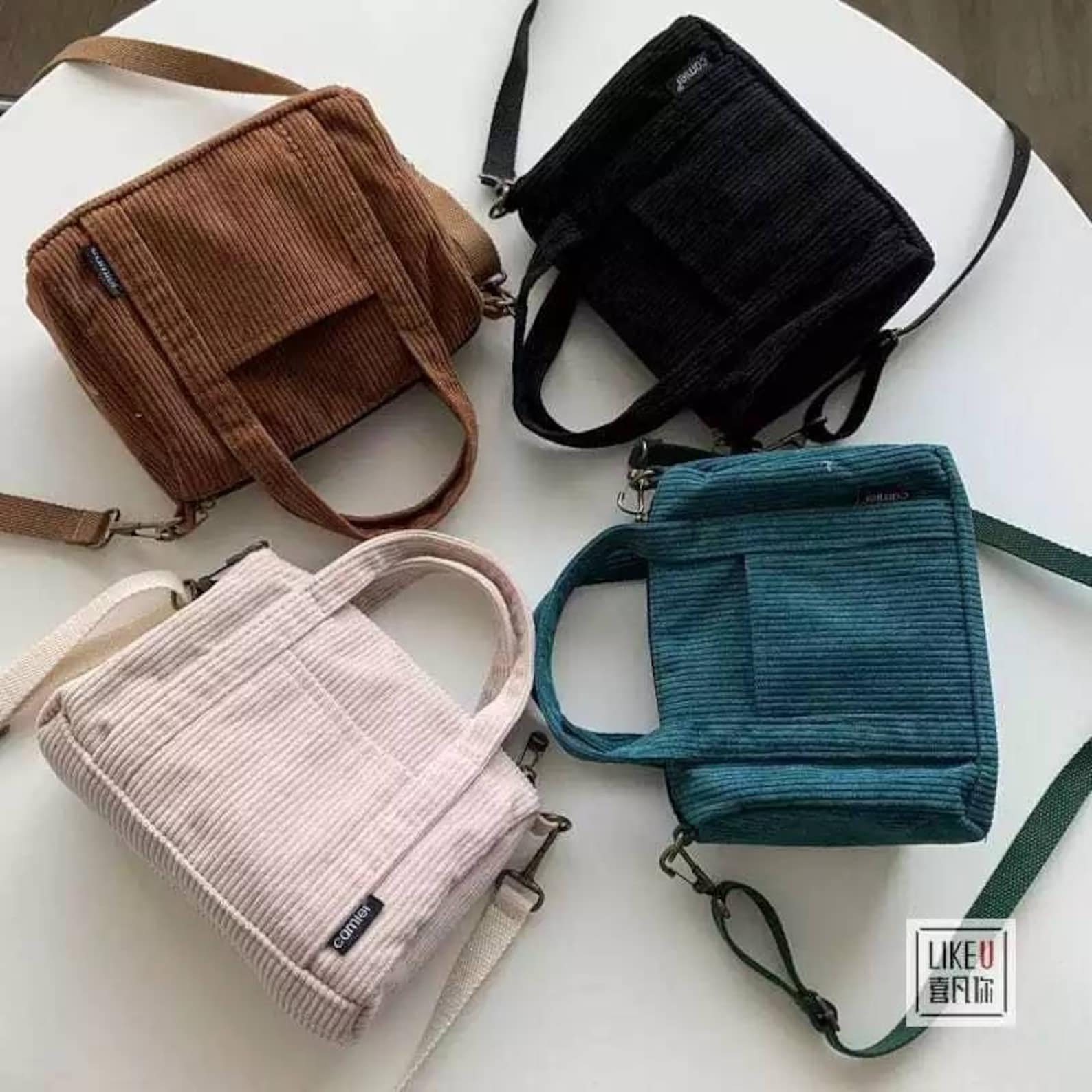 Piper Contrast Corduroy Mini Tote main image 1