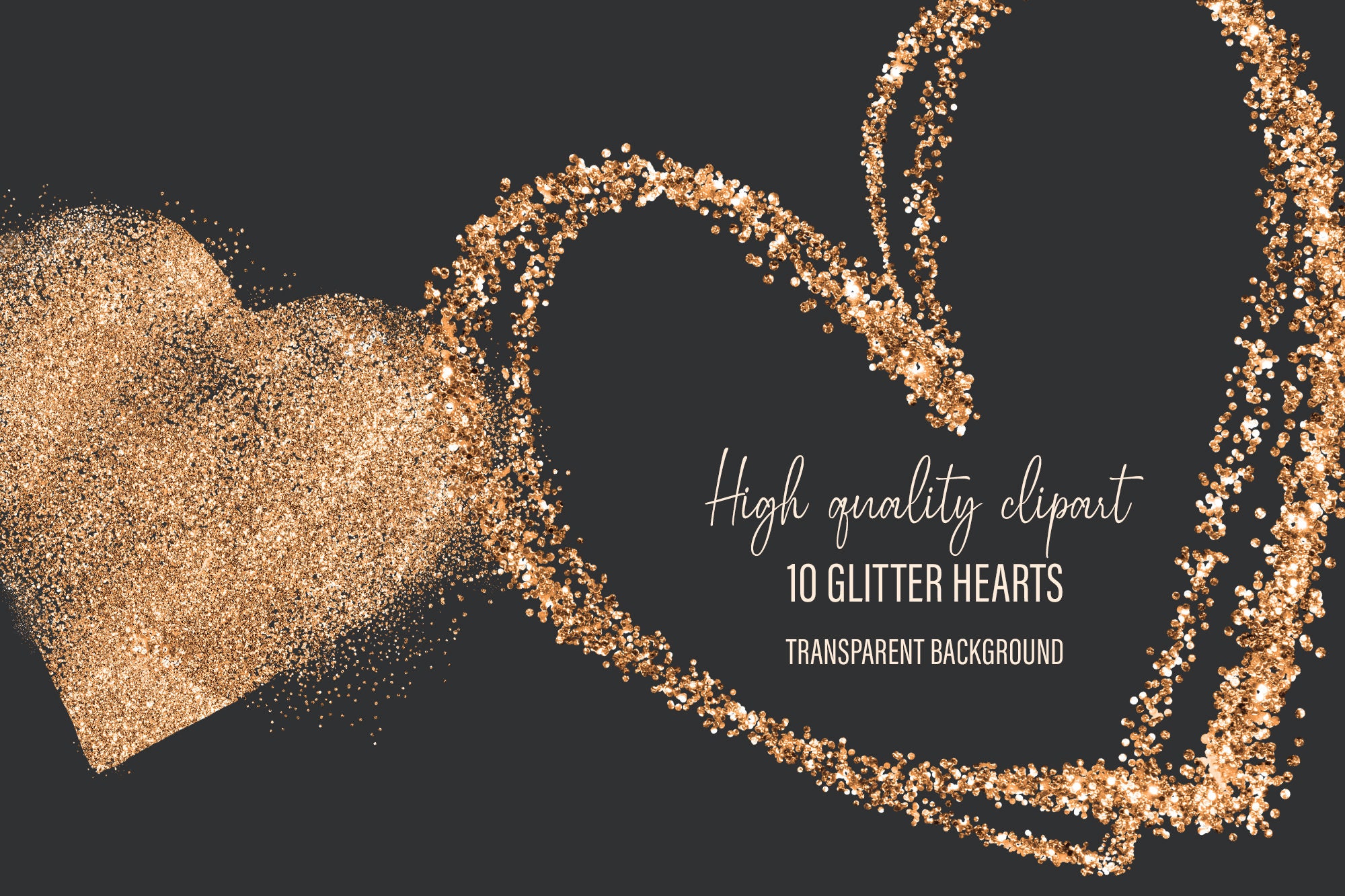 Glitter Heart Png Clipart. Silver Glitter Overlay Heart Frame Png ...