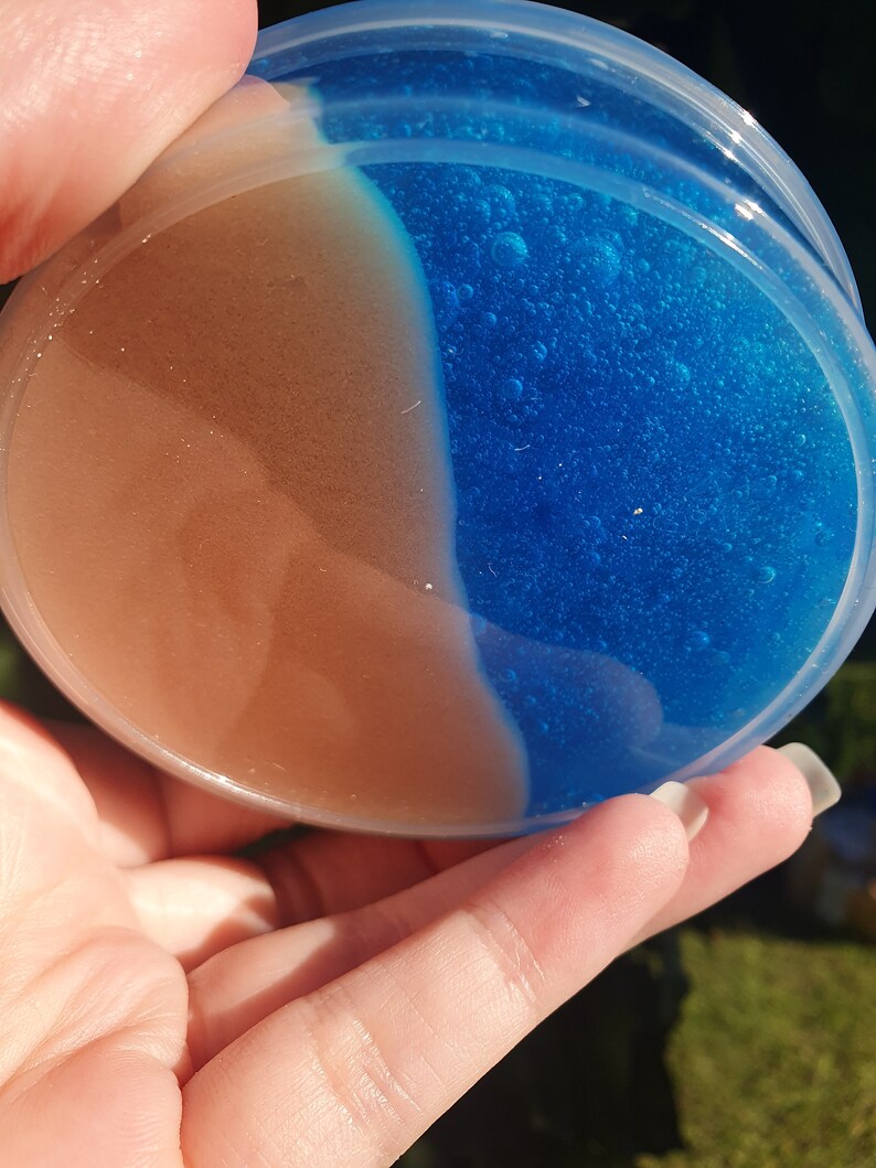 Slime Rond Mermaid Cove Slime // Clear & Sand Slime // NZ Slime Shop ...