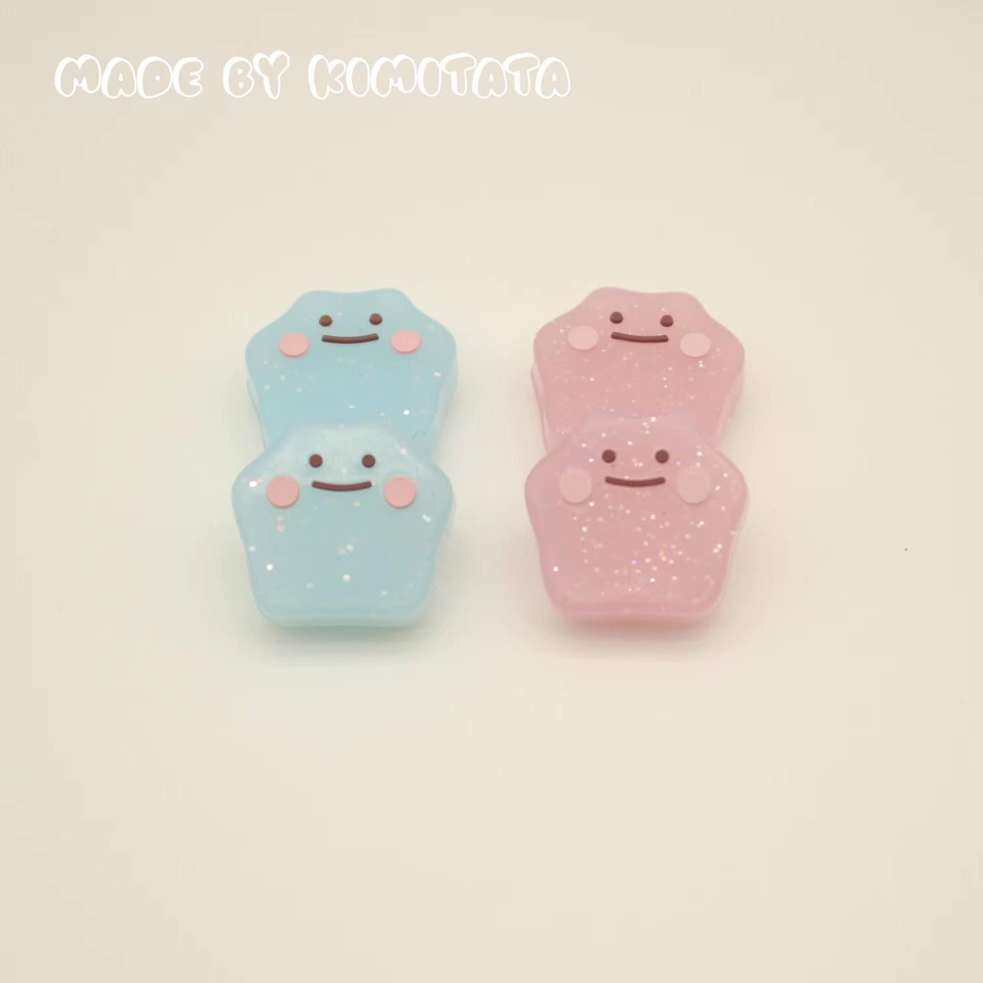 Cute Thumb Grip Caps For Switch / Switch Lite / Switch OLED - Glitter Sponge - Joy-con Silicone Cover - Joystick Caps - Switch Accessories