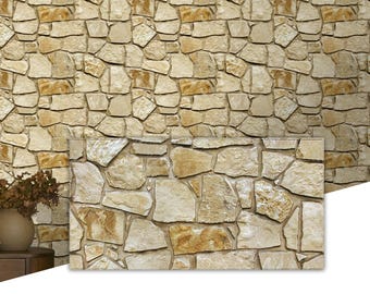 Faux Stone Wall Panels Peel and Stick: 3D PVC Rock Self-Adhesive Wall Covering