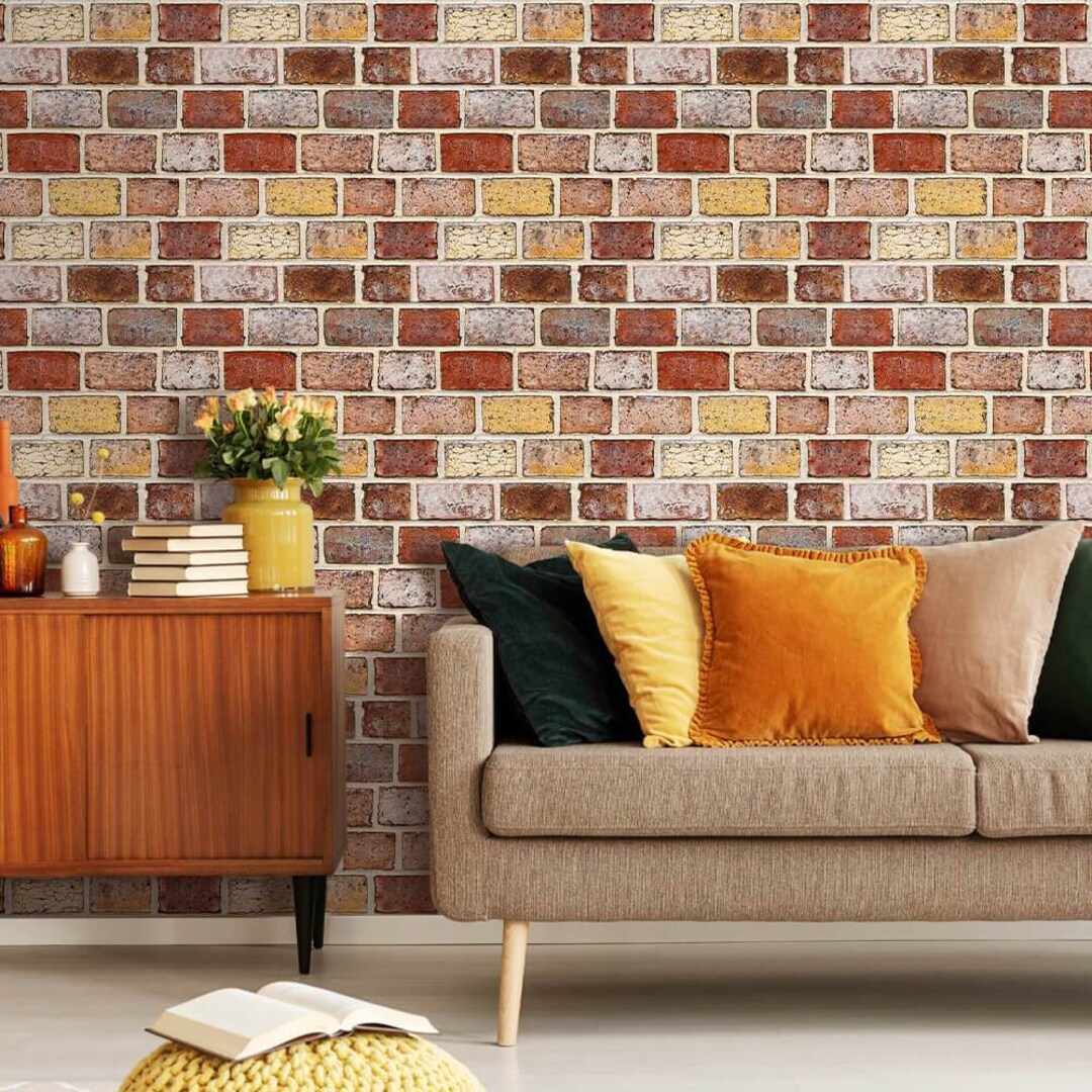 10pcs 3D Faux Brick Peel and Stick Tile Brick Wall Panel Etsy
