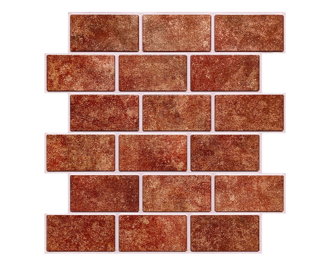 1/10 pezzi Pannello da parete 3D finto mattone staccabile e incollabile  Classico rosso autoadesivo per piastrelle da cucina Backsplash Design più  spesso Adesivo da parete per fattoria Impermeabile e resistente al calore