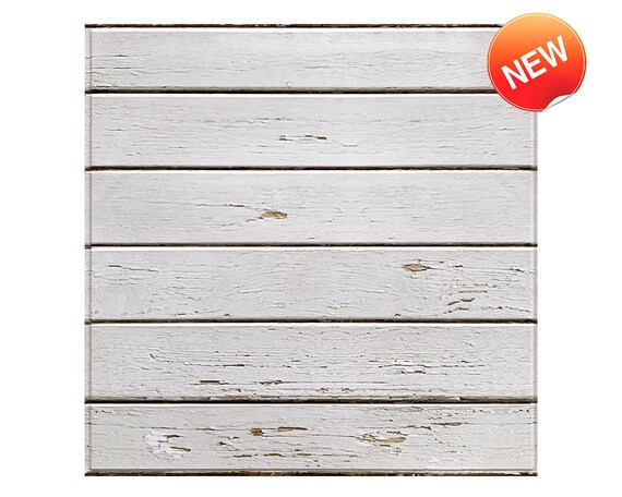 Commomy 10 Stuks 3D Zelfklevende Wandpanelen Houtlook Wit - 30x30cm