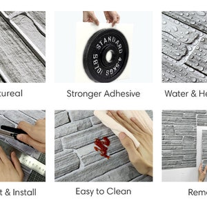 faux Stone wall panels Peel and Stick