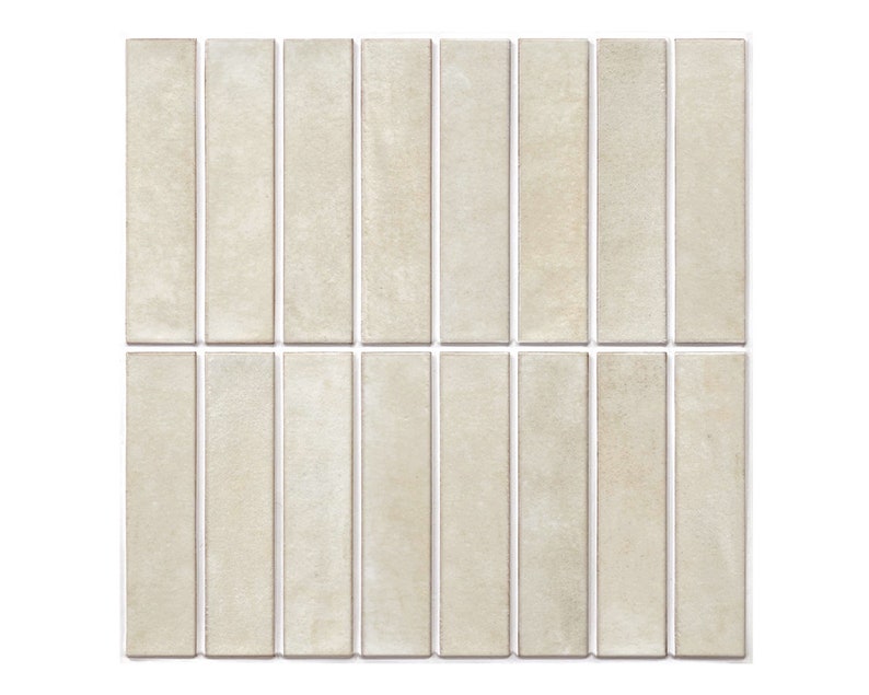 10 stuks 3D Peel and Stick Backsplash-tegel, gele crème matte mozaïekstok op tegels voor binnenmuurdecoratie, hitte en waterbestendig, 11,8 x 11,8 afbeelding 1