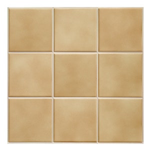 10 piezas 3D de cerámica Peel and Stick Wall Tile Backsplash Stick On Wall, Beige Ceramic Wall Sticker, Heat & Water-Resistant, 9.7 pies cuadrados común imagen 1