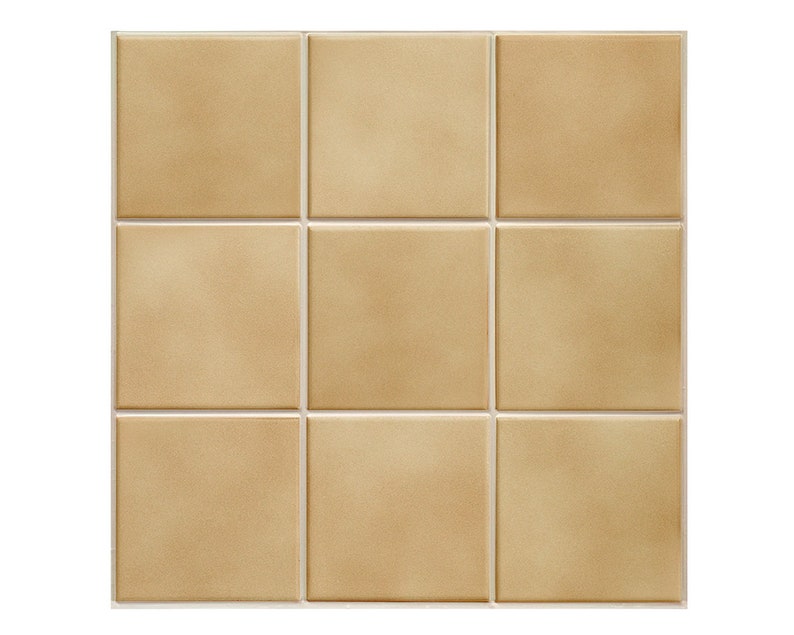 10 piezas 3D de cerámica Peel and Stick Wall Tile Backsplash Stick On Wall, Beige Ceramic Wall Sticker, Heat & Water-Resistant, 9.7 pies cuadrados común imagen 1