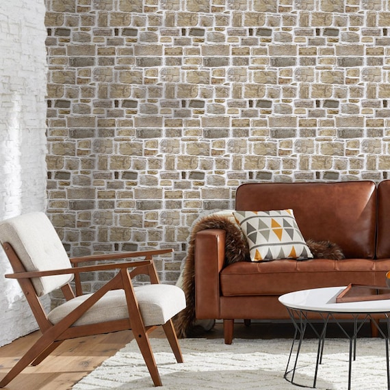 30x 3D Wandpaneele Selbstklebend - Steinoptik | 30x30cm | PVC Wasserfest | Einfache Montage