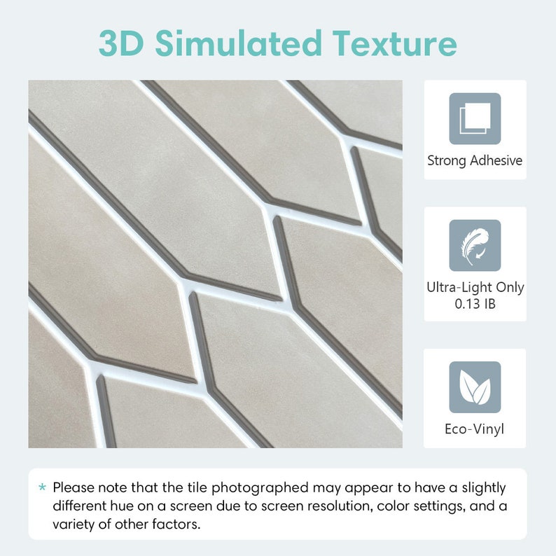 10 Pcs 3D Hexagon Peel and Stick Backsplash Tile, Easy DIY 3D Self Adhesive Wall Tiles, Heat and Water Resistant 11.8x11.8 Commomy zdjęcie 3
