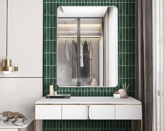 3D Dark Green Peel and Stick Wall Tile: Matte Mosaic PVC Backsplash (10 Pcs)