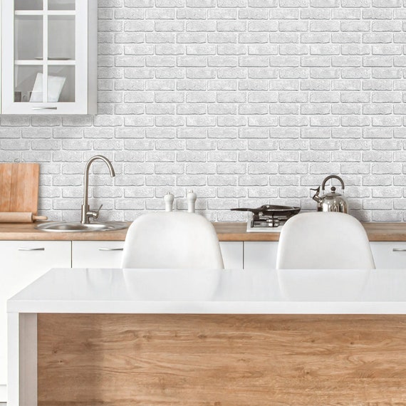 Brick backsplash peel and stick discount