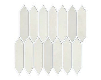 10 Stück | 3D Hexagon Peel and Stick Backsplash Tile, ultraleichte einfache DIY 3D selbstklebende Wandfliesen, hitze- und wasserbeständig 30x30 cm