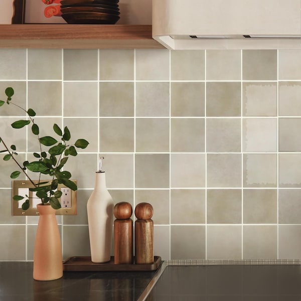 Thicker 3D Brown Peel and Stick Backsplash: 3D Square Vinyl Tile, Waterproof, 10pcs