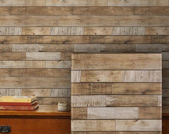 3D Wood Texture Wall Panels Self-Adhesive, PVC Wall Stickers Wallpaper,10 Sheets