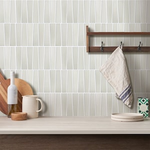 Piastrelle adesive 3D trapezoidali, pannelli murali in PVC autoadesivi geometrici 3D fai da te, resistenti al calore e all'acqua, opachi, 10 pezzi 12''x12''