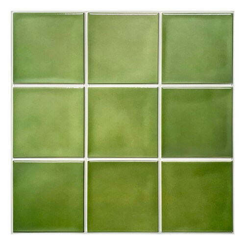 10 Pcs 3D Green Peel and Stick Wall Tile Green Backsplash Etsy