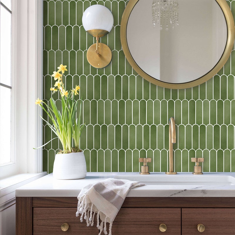 Tiles Backsplash Sheet - Etsy UK