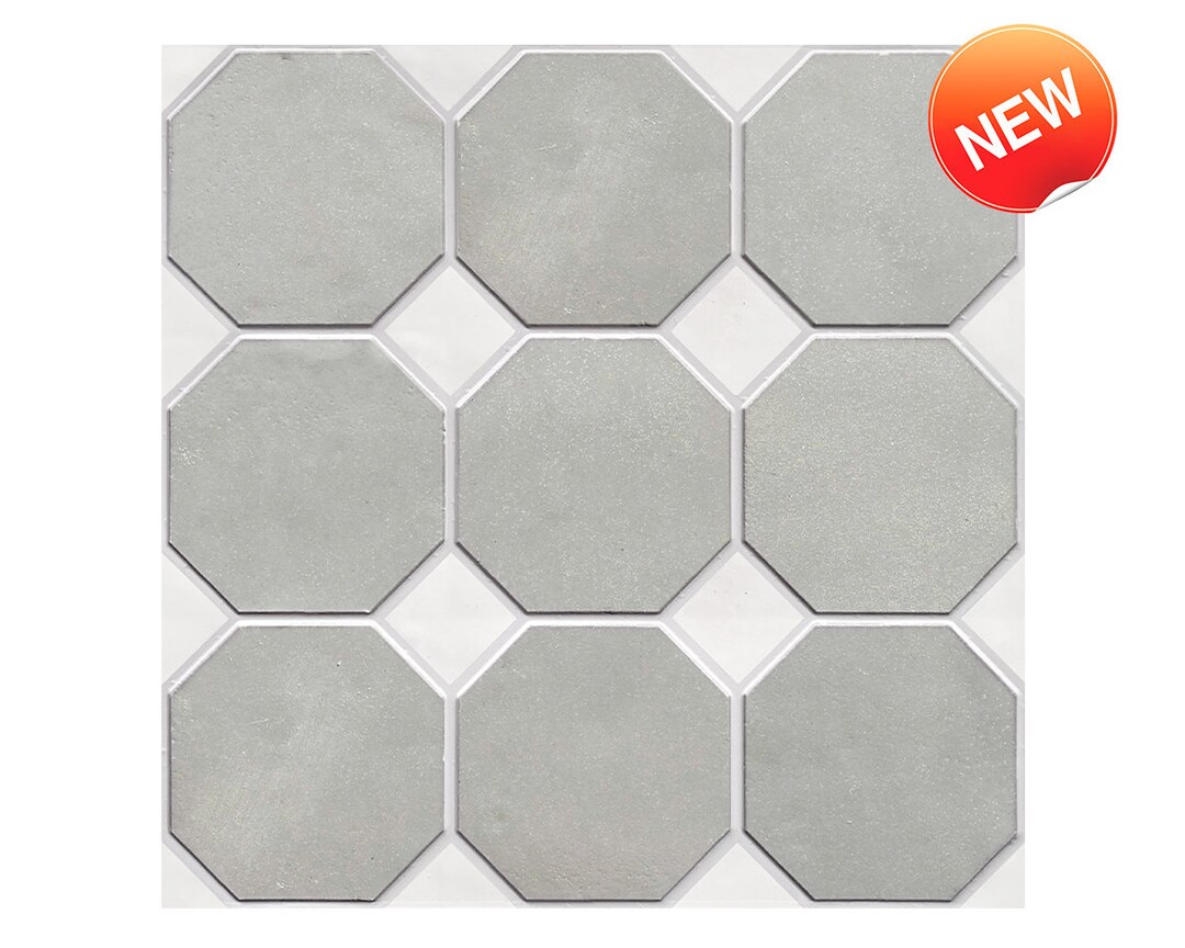 10 Pcs 3D Geometric Peel and Stick Wall Tile Vintage Gray Etsy