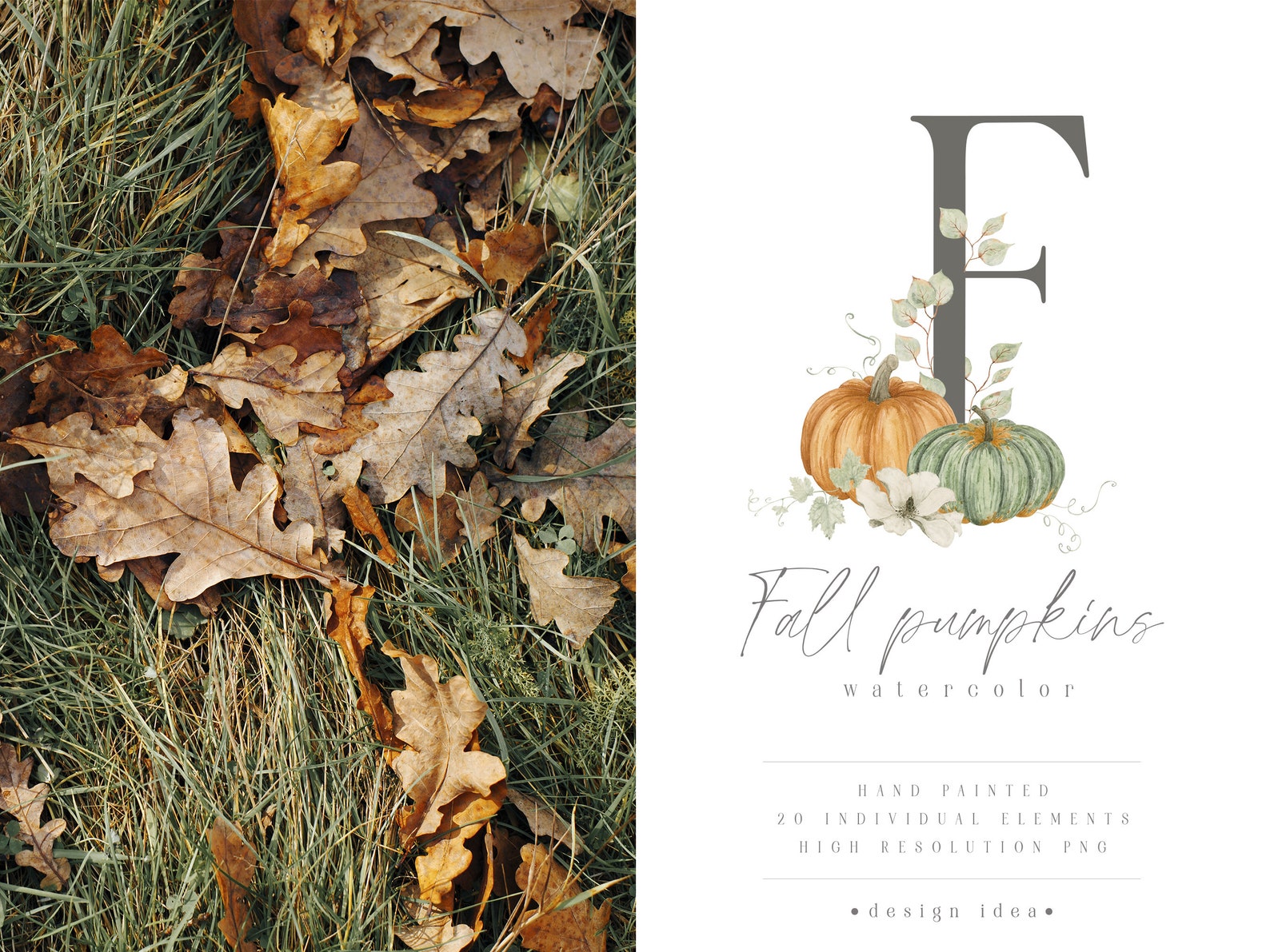 Watercolor Pumpkin Clipart Fall Pumpkin Png Autumn Wedding - Etsy