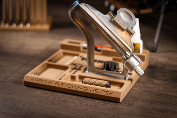 Fletching issues using small diameter arrows in a Bitzenburger jig