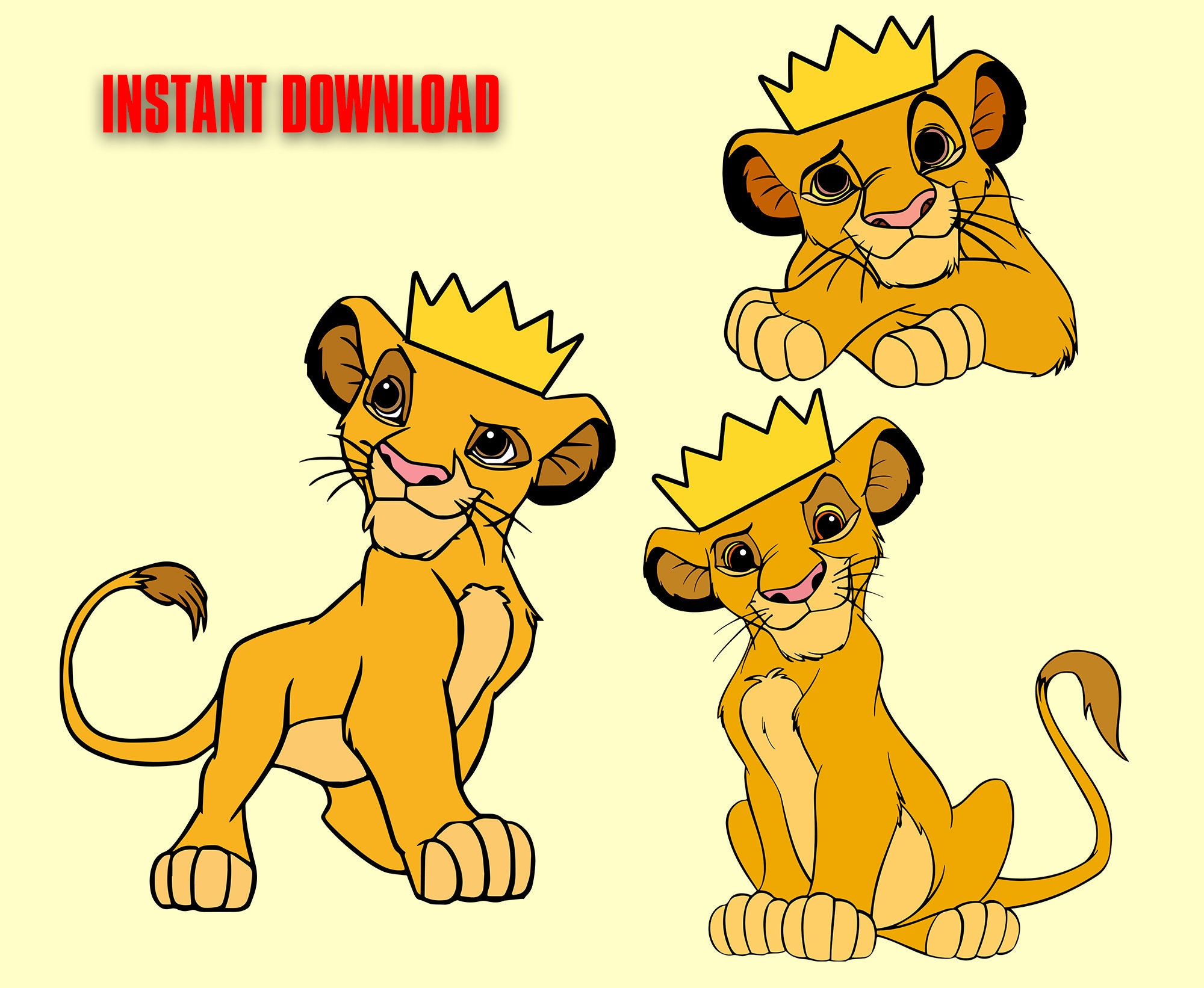 Lion King Svg Simba Kid Lion King Png Simba Png Simba Etsy