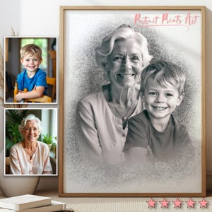 Memorial Portrait: Add Deceased Loved One to Photo - Remembrance Gift