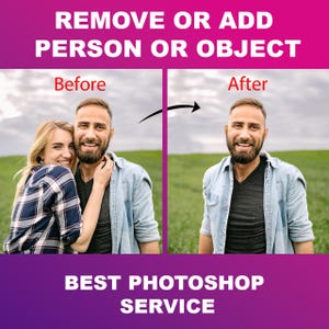 Fotobearbeitungsdienst - Hintergrund ändern, Personen entfernen und Person im Foto hinzufügen - Expert Photoshop Services