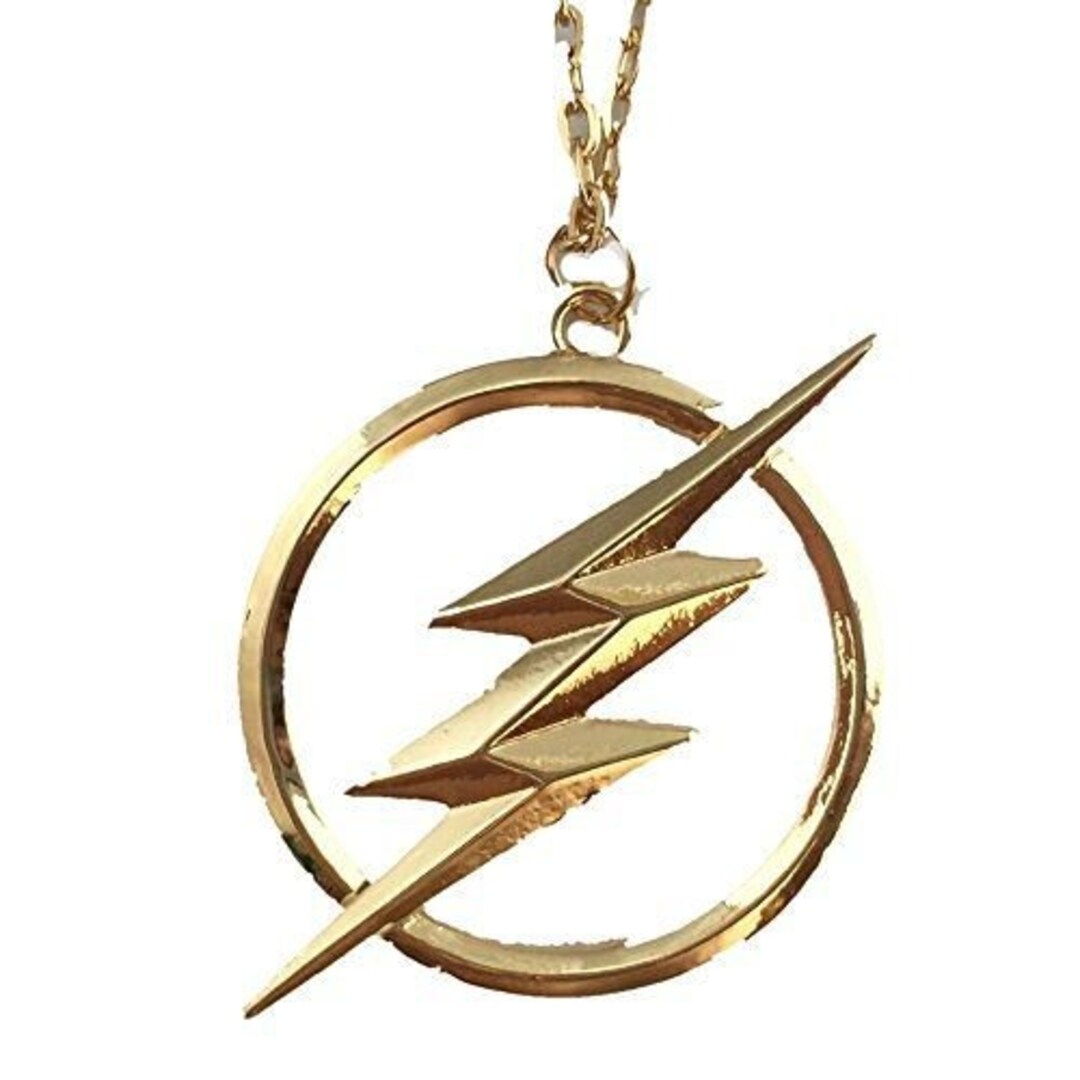 Flash Necklace Barry Allen Necklace Lightning Bolt Necklace Etsy