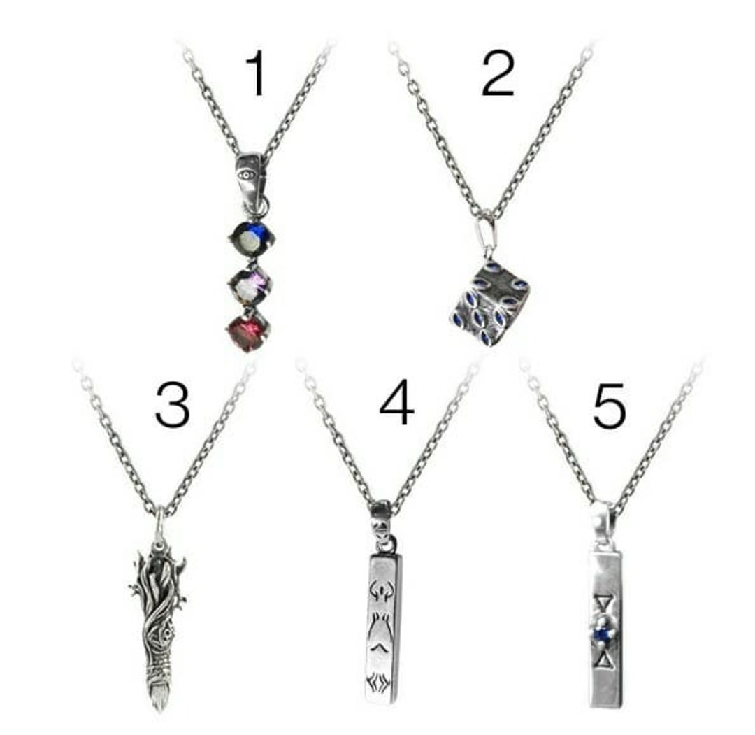 Anime Necklace, 925 Sterling Silver Necklace, Fushiguro Necklace