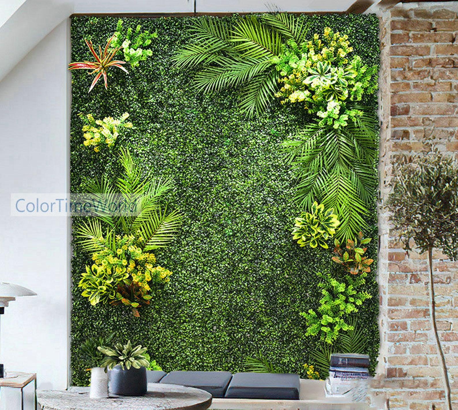 Grass Wall Panels Backdrop Wall Fake Grass Wall Green Grass Etsy