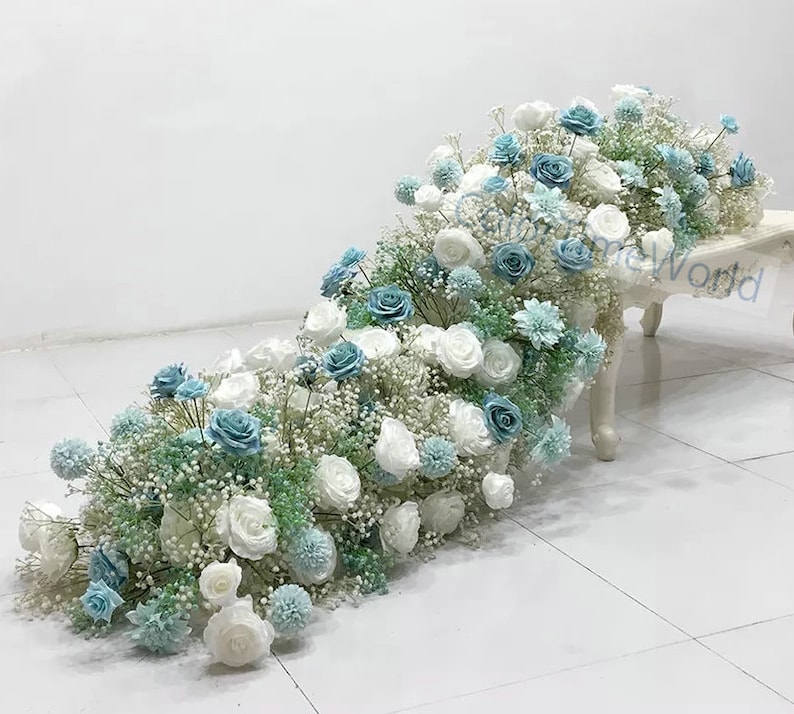 Silver Grey Baby Breath Flower Garland Wedding Floral Etsy