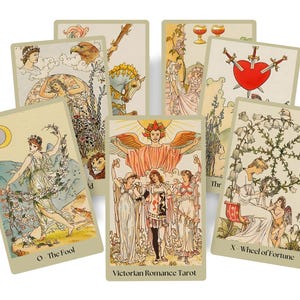 The Victorian Romantic Tarot Deck - Etsy