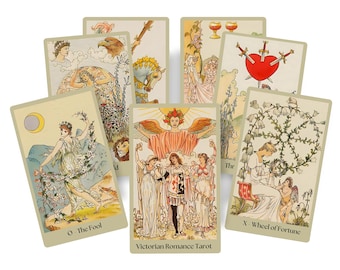 The Victorian Romantic Tarot Deck Cards Baba Studios OOP 3rd