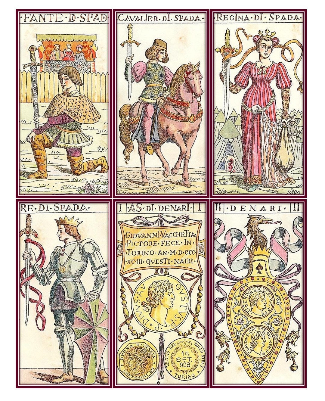 Tarot of Masters Tarot Deck. Ancient Tarot Reproduction Etsy Australia