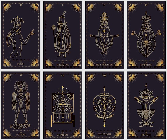 Starry Night Tarot Deck. Classic Tarot Cards - Etsy