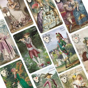Madame du Barry Lenormand cards deck. Extended Lenormand deck