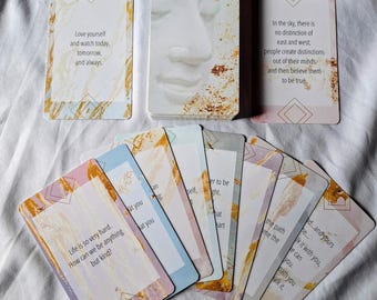 Buddah Oracle cards deck. Daily affirmation cards