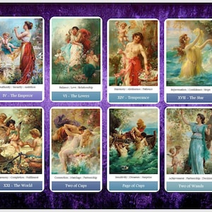 Dreamland Tarot deck. Vintage tarot cards