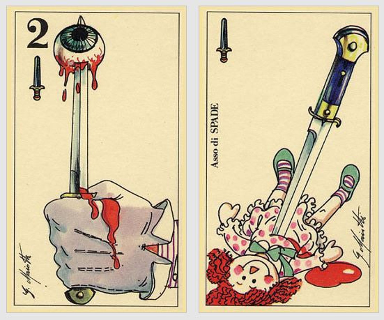 Horror Tarot Deck. Vintage Illustration Tarot Cards Etsy