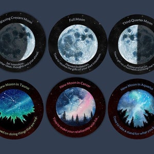 Deck oracle Magic Moon Timing. Cartes oracle prédictions lunaires image 2