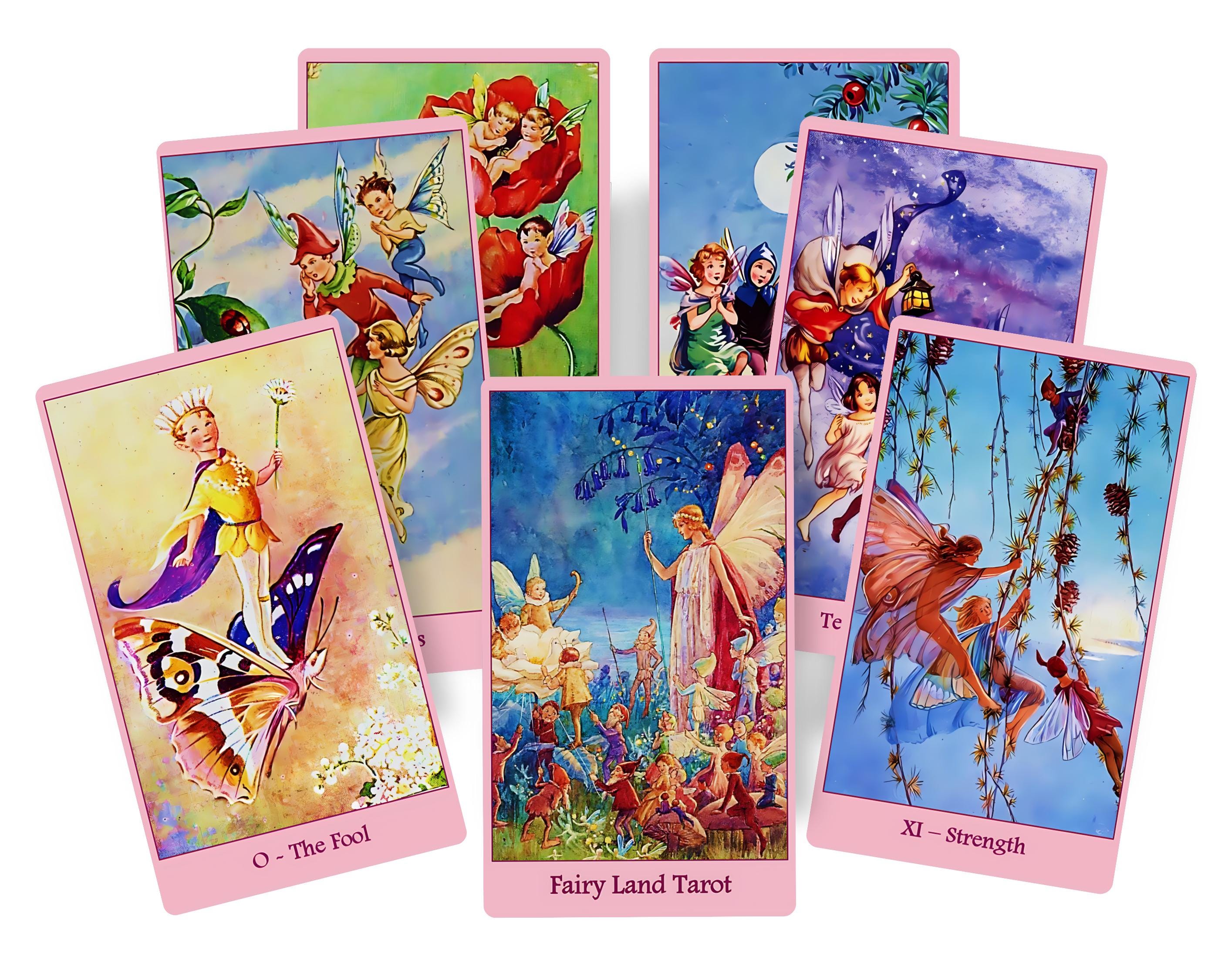 洋書 Fairy Land tarot deck Fairy Land Tarot Deck. Vintage Illustration Tarot Cards - Etsy