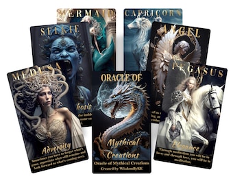 Mythical Creatures Oracle Cards Deck - Fortune Telling