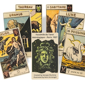 Antiguo Le Tarot Astrologique – Facsímil de la baraja de 1927